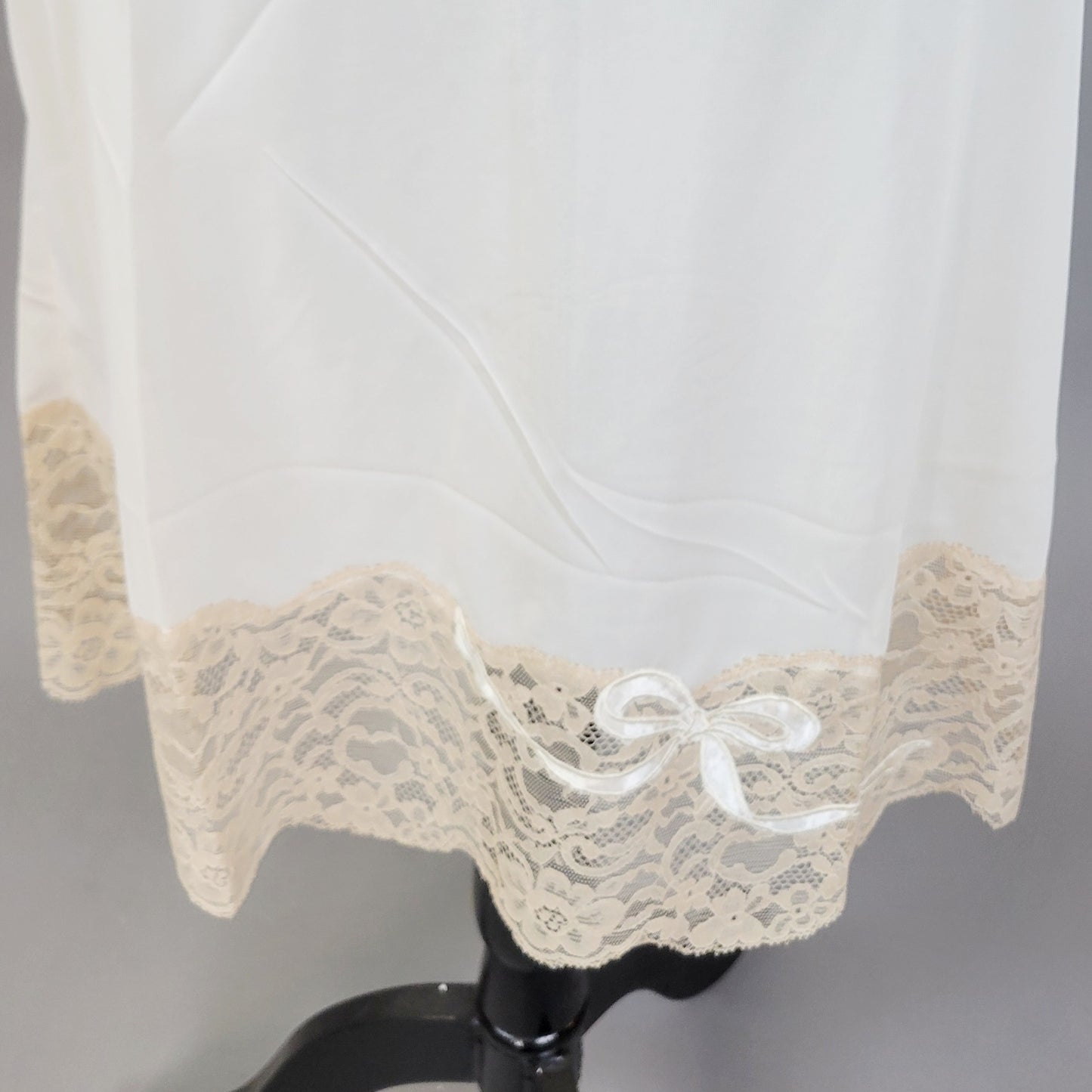 Vintage 60s Bow Detail Coquette Slip Dress by Vanity Fair
