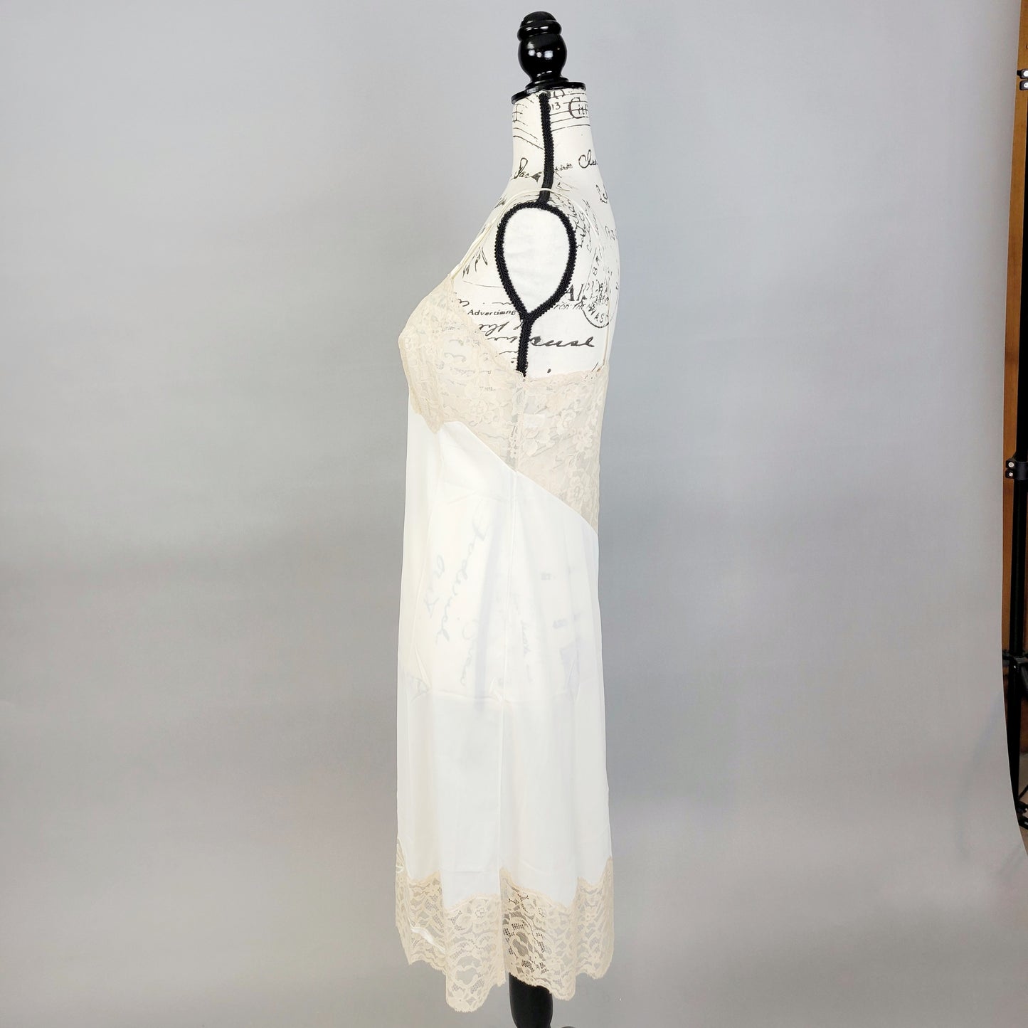 Vintage 60s Bow Detail Coquette Slip Dress by Vanity Fair