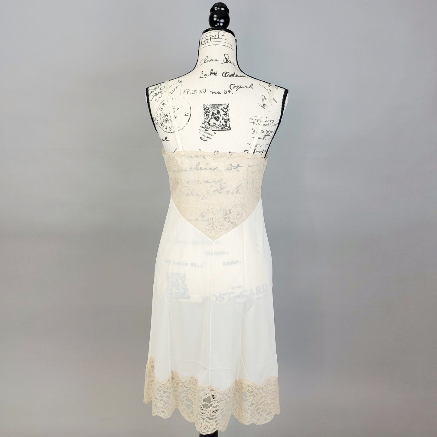 Vintage 60s Bow Detail Coquette Slip Dress by Vanity Fair