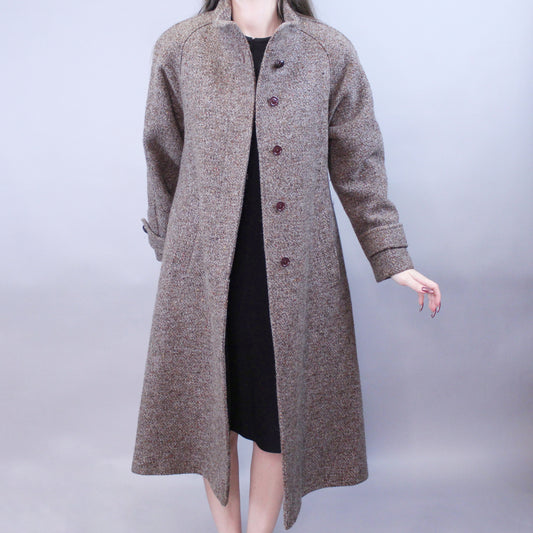 Vintage 80s Tweed Overcoat