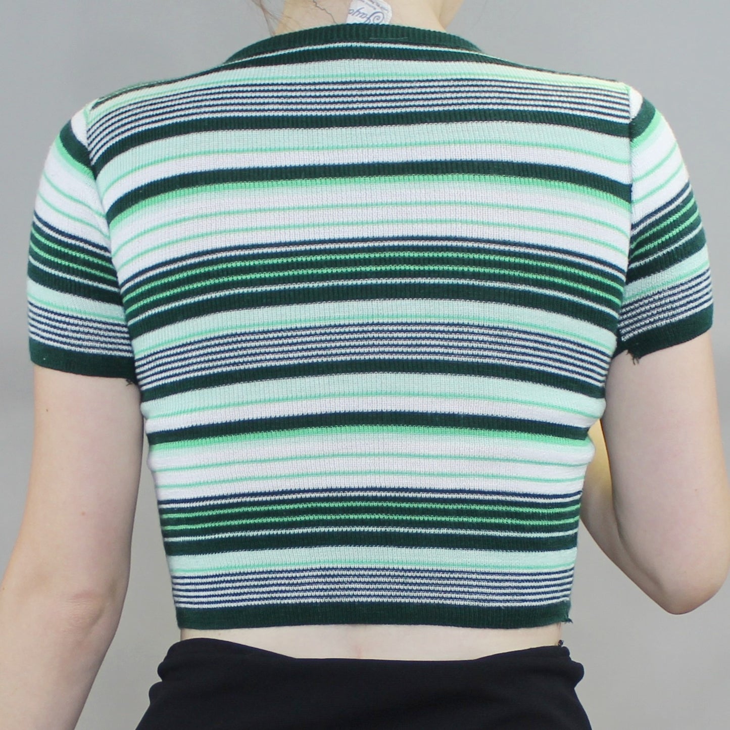 Vintage 70s Striped Knit Baby Tee by Jayco