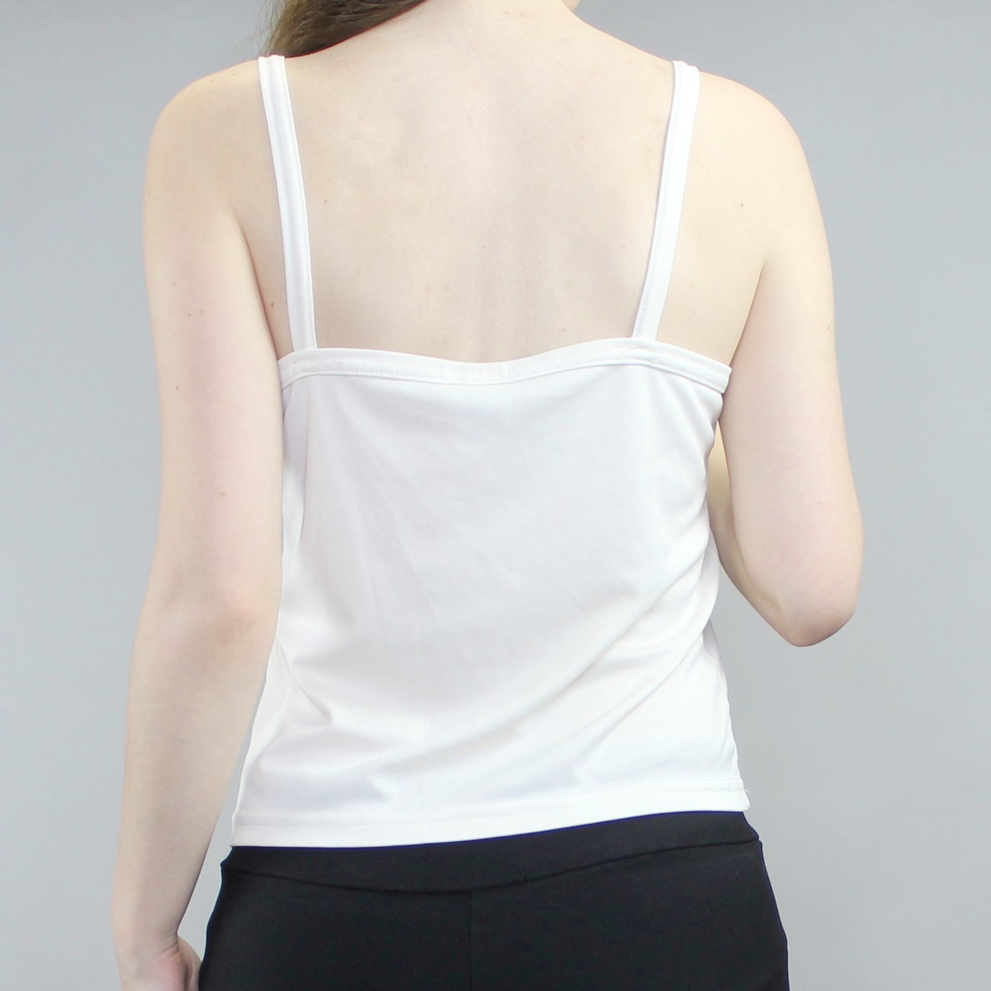 Vintage 90s White Baby Tank by New Moves
