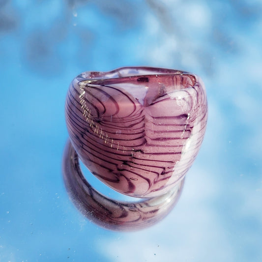 Vintage 90s Glass Domed Bubble Ring