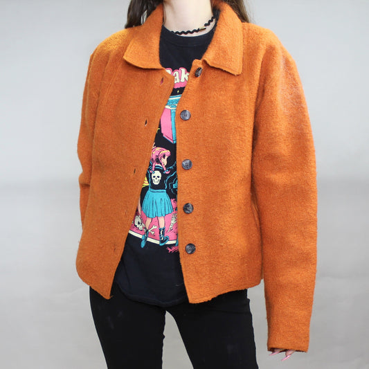 Vintage 90s Wool Jacket by Herman Geist