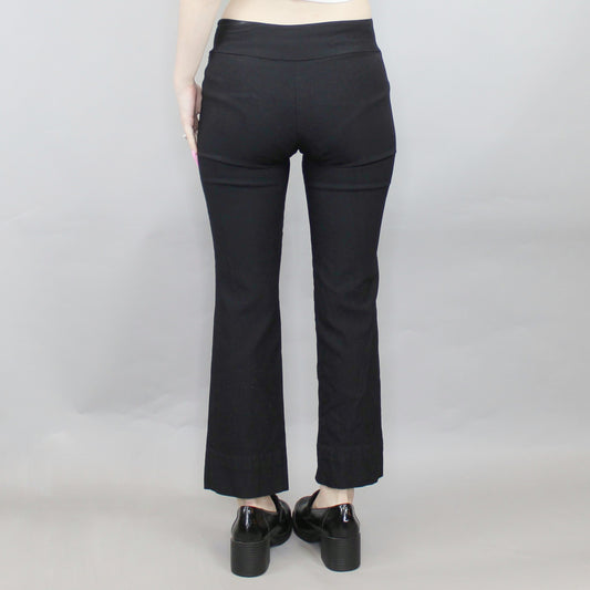 Vintage Y2k Low Rise Boot Cut Black Pants by Iz Byer