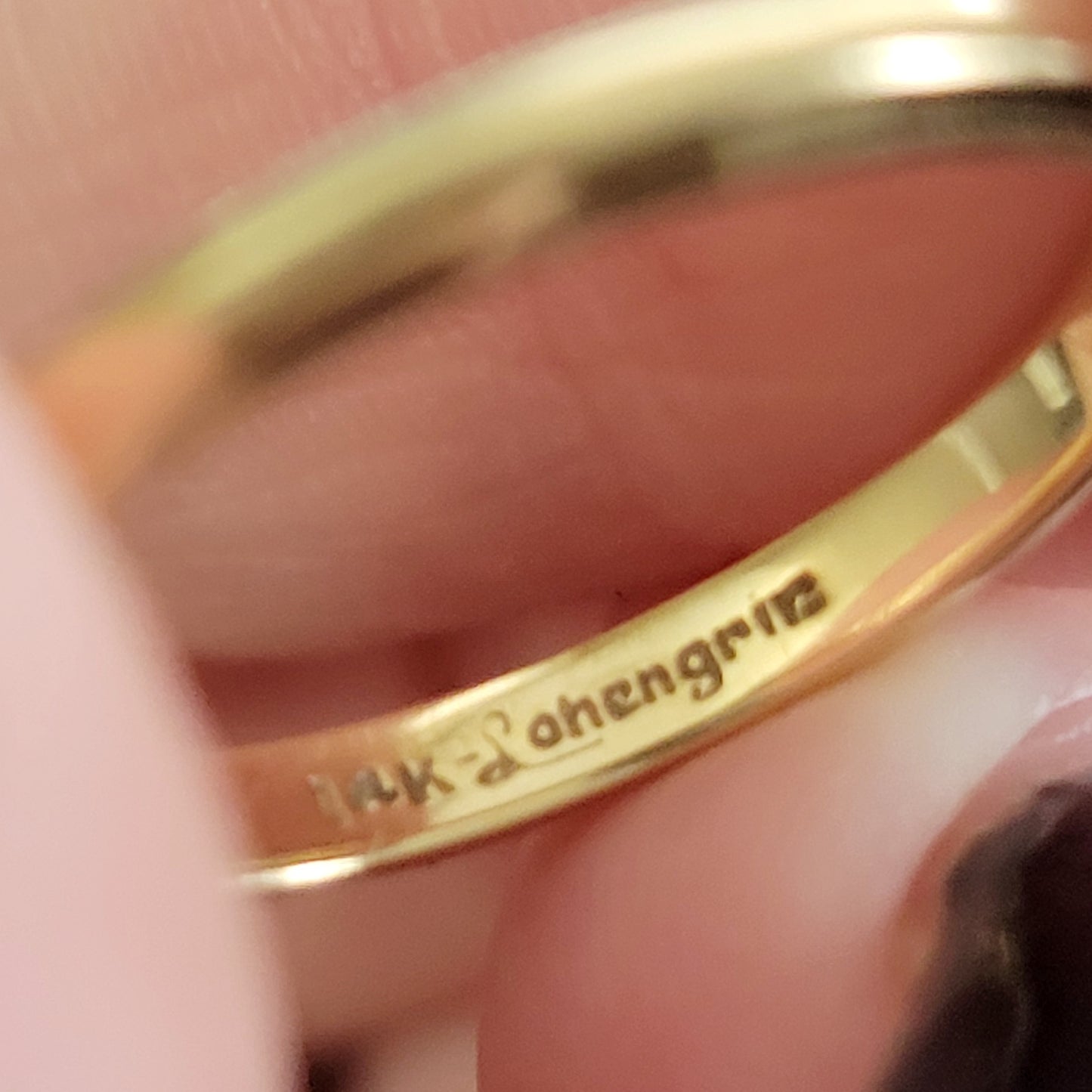 Vintage 40s 14K Gold Wedding Band by Lohengrin