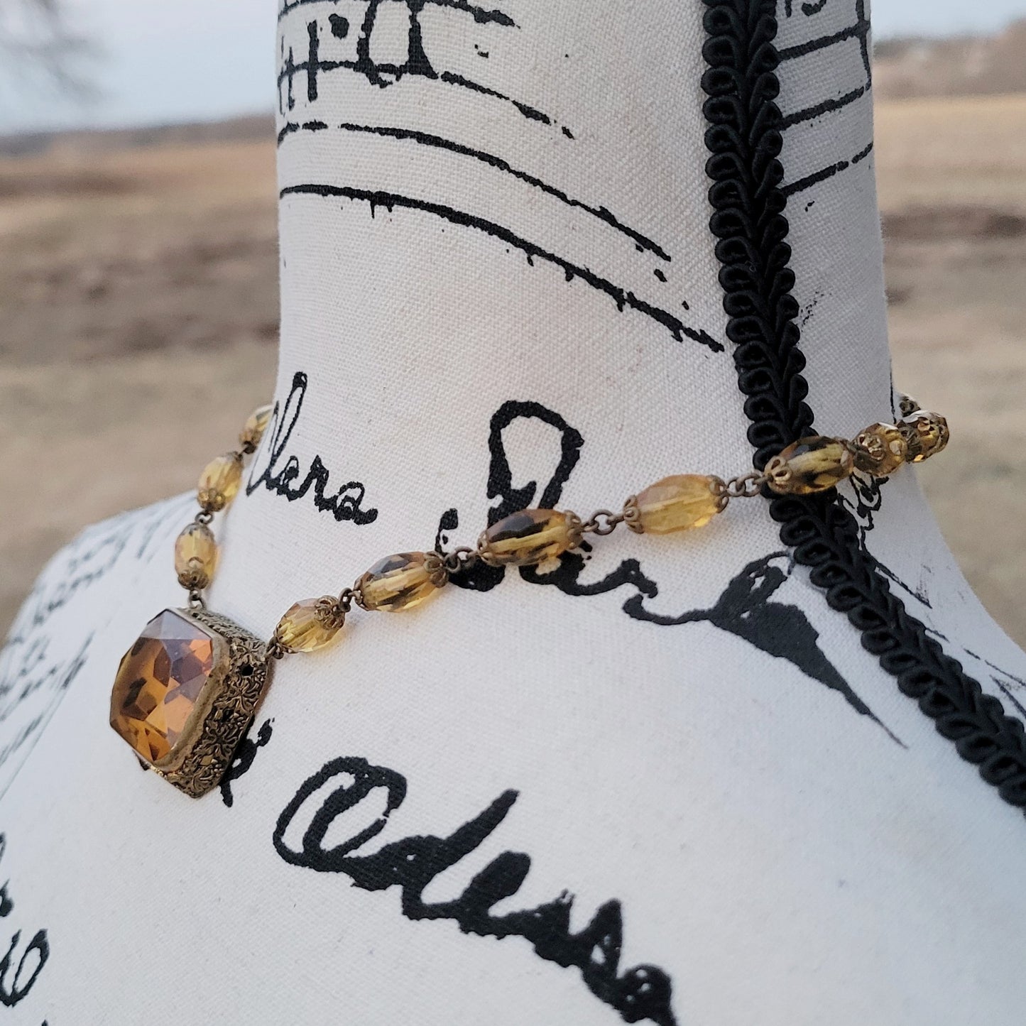 Vintage 30s Czech Glass Necklace