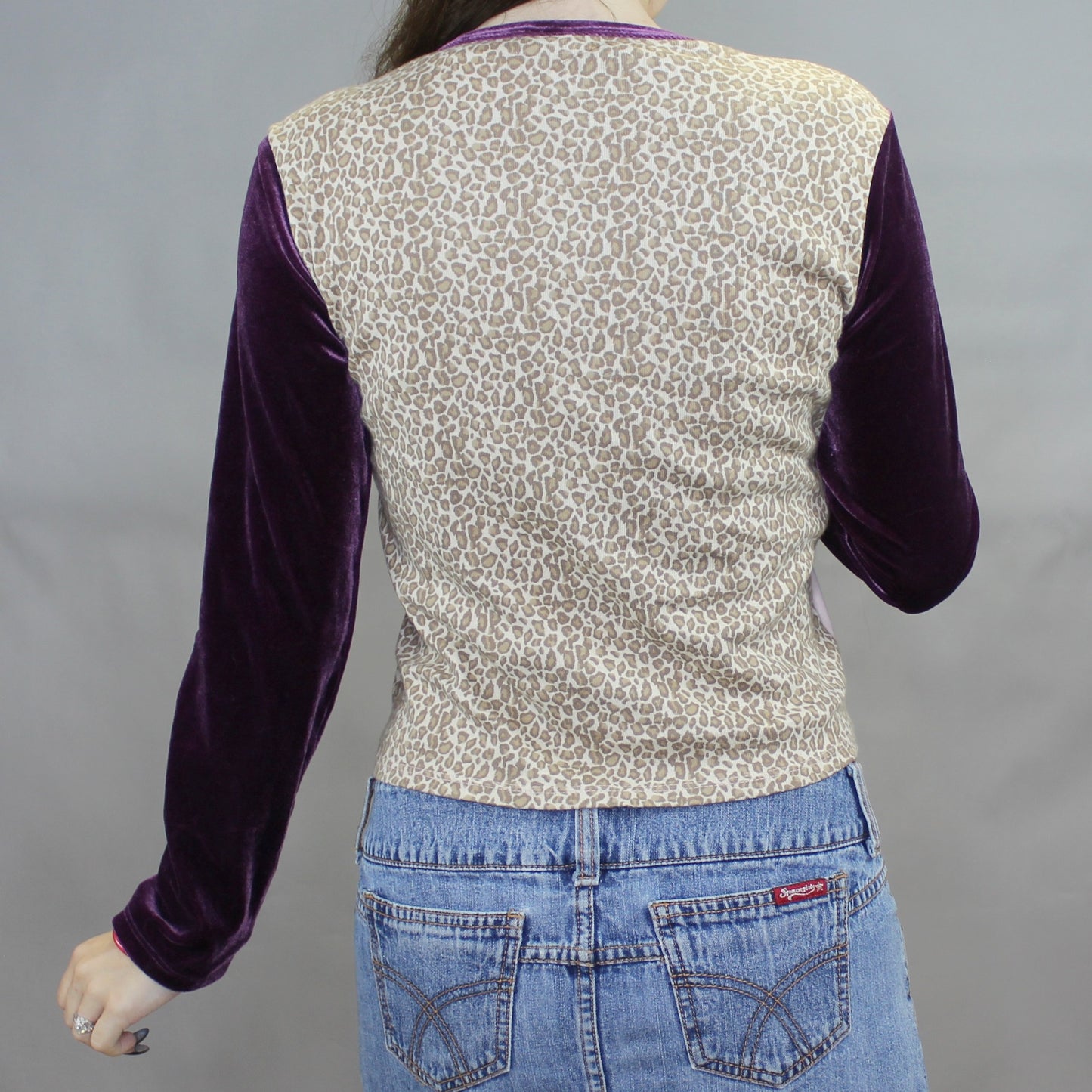 Vintage Y2k Patchwork Long Sleeve Baby Tee by Gap