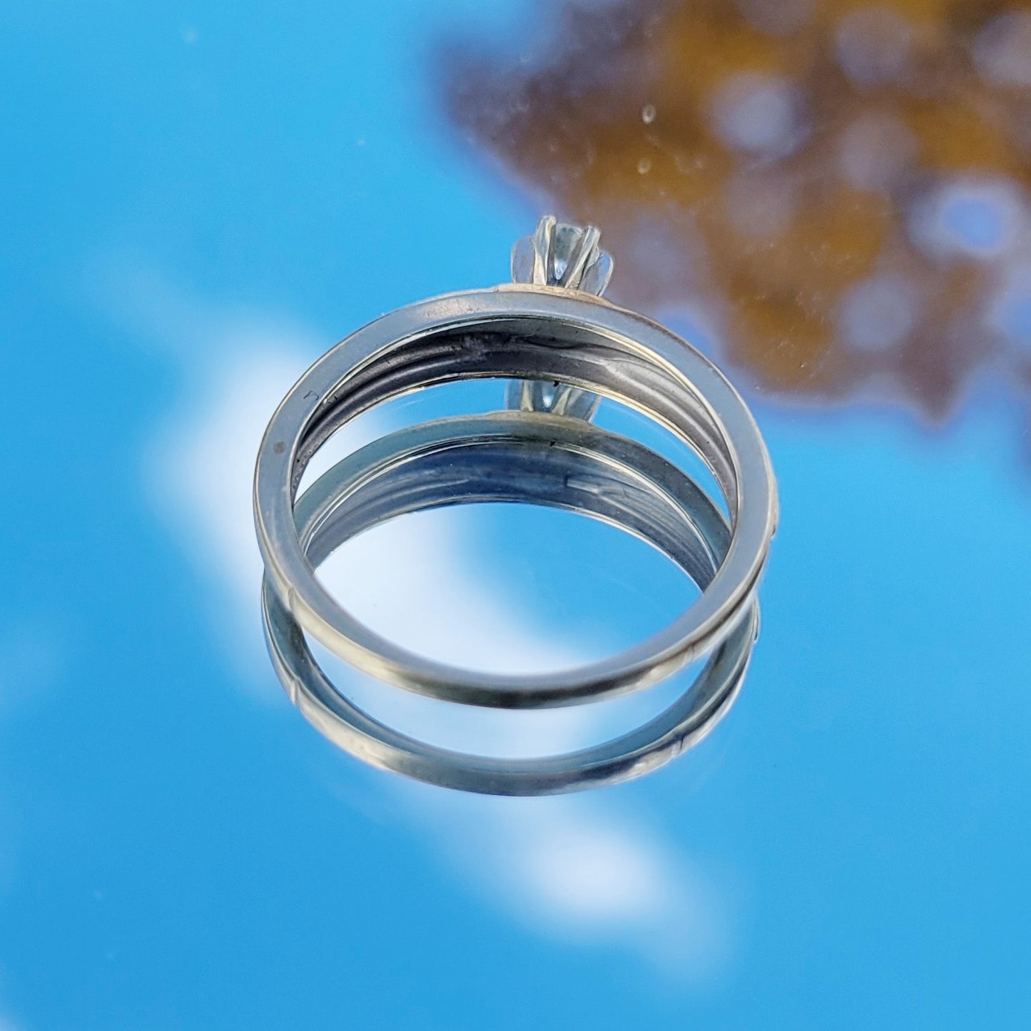 Vintage 40s 14k Gold Diamond Engagement Ring