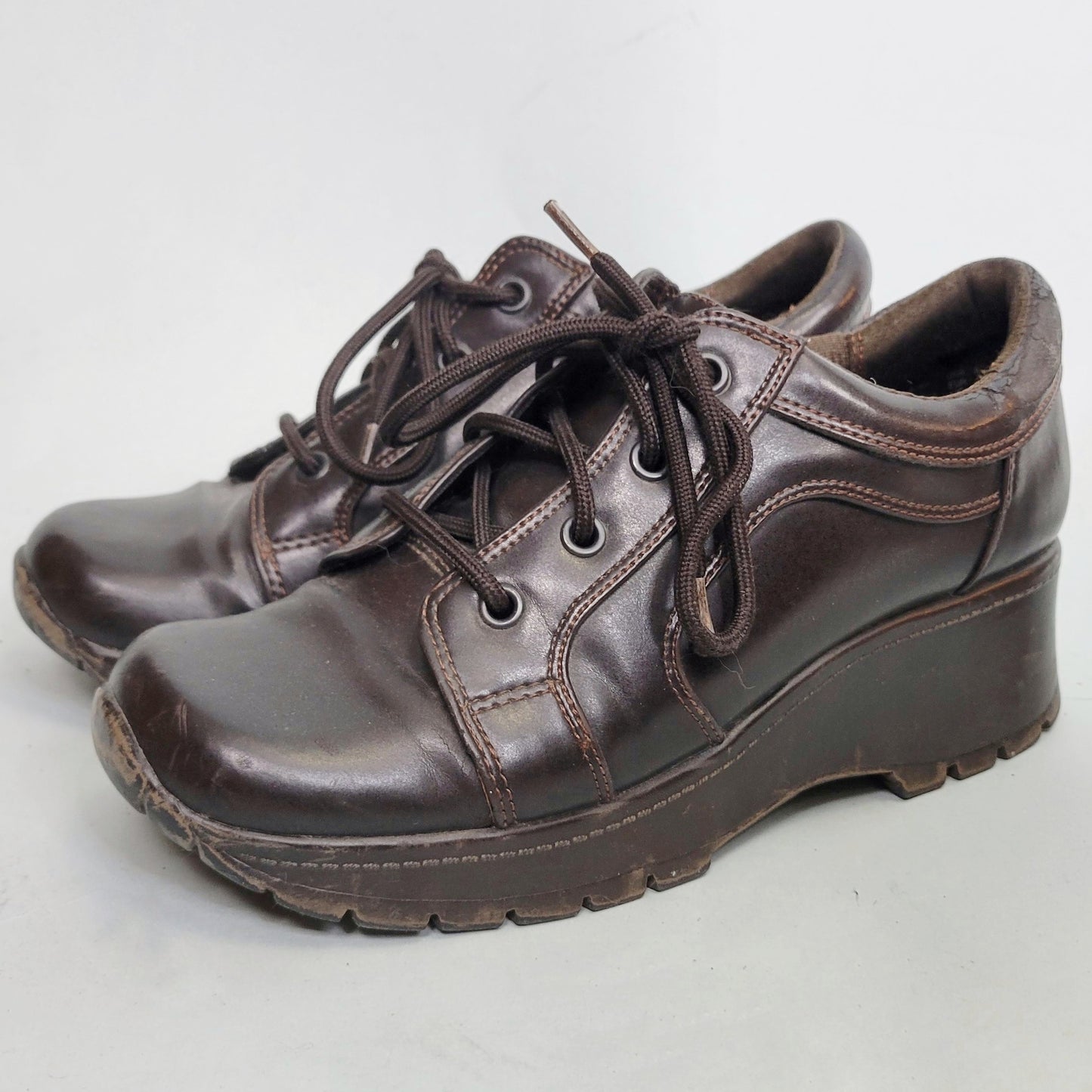 Vintage Y2k Chunky Wedge Sneakers by Lower East Side