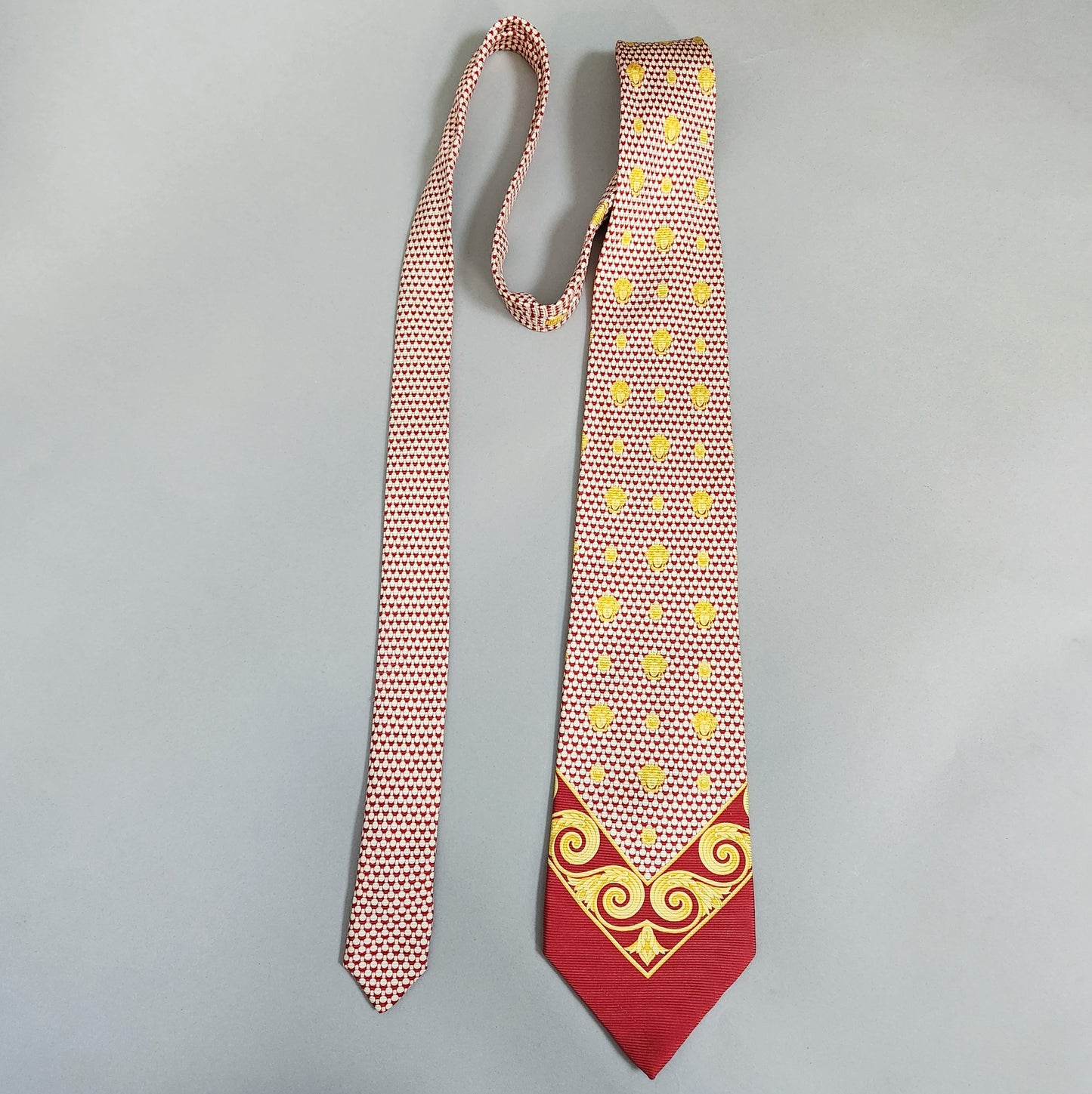 Vintage 90s Gianni Versace Silk Medusa Head Tie