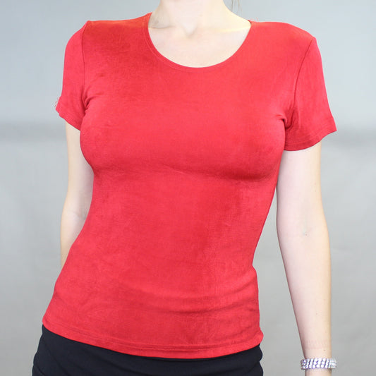 Vintage 90s Red Stretchy Baby Tee