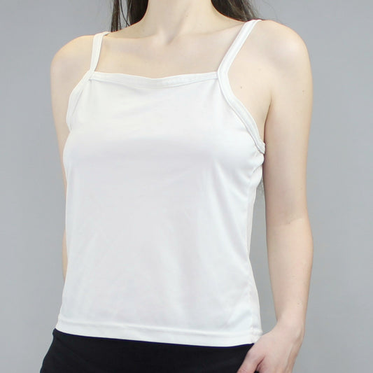 Vintage 90s White Baby Tank by New Moves