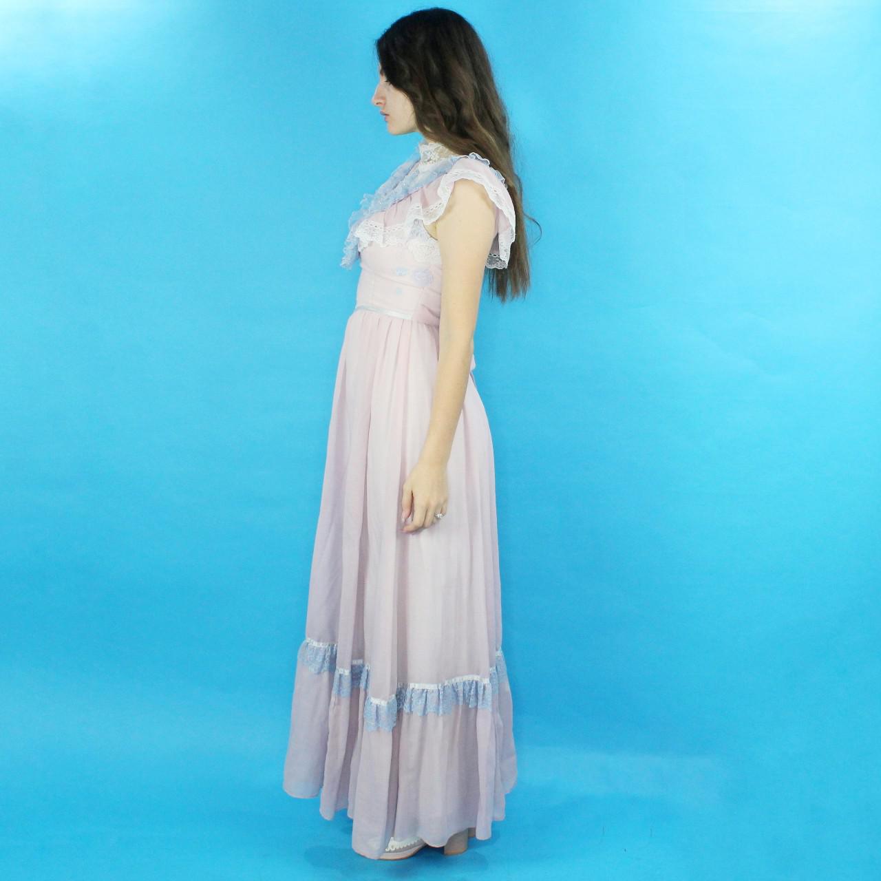 Vintage 70s Pastel Victorian Prairie dress from Gunne Sax by Jessica San Francisco