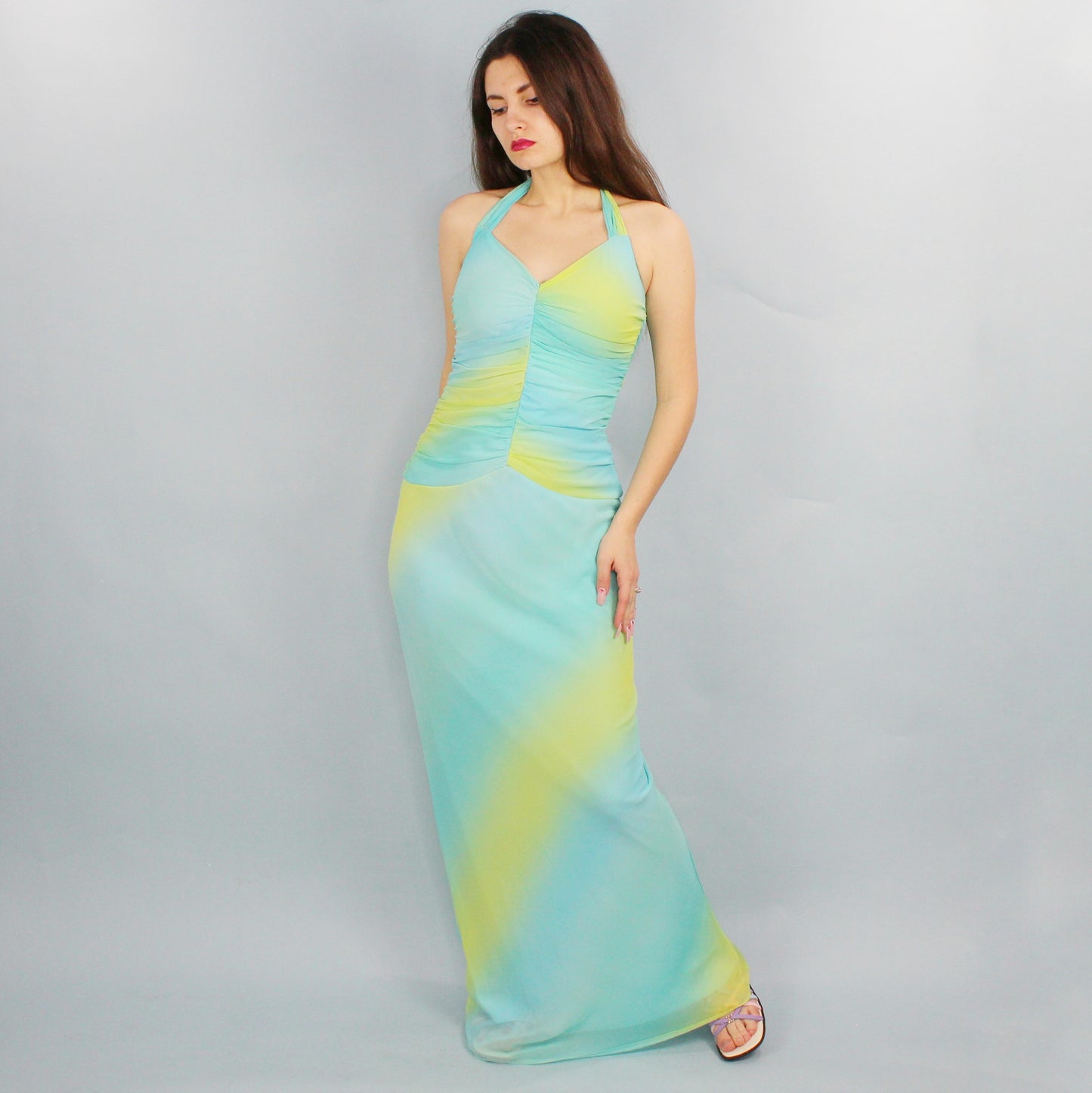 Vintage Y2k Sheath Prom Dress by My Michelle