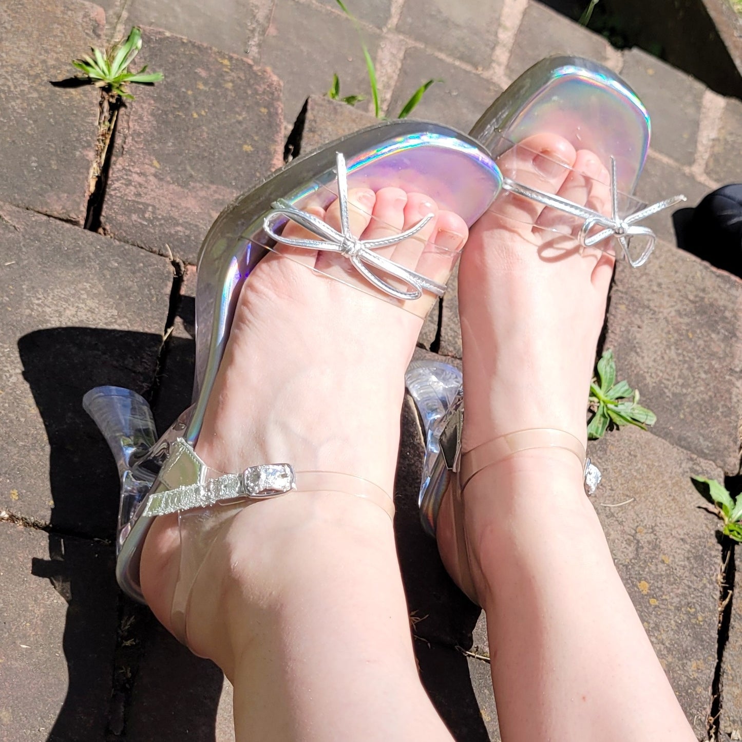 Vintage Y2k Clear Heels by Mixit