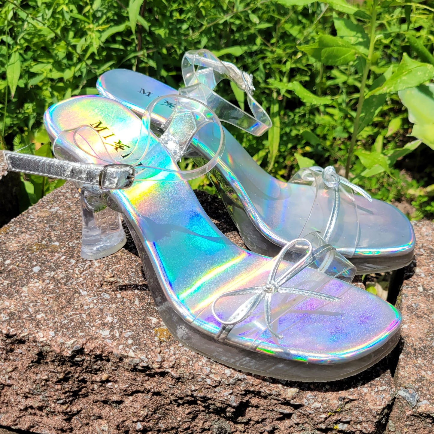 Vintage Y2k Clear Heels by Mixit