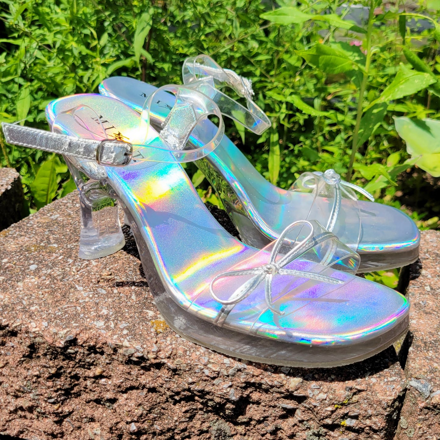 Vintage Y2k Clear Heels by Mixit