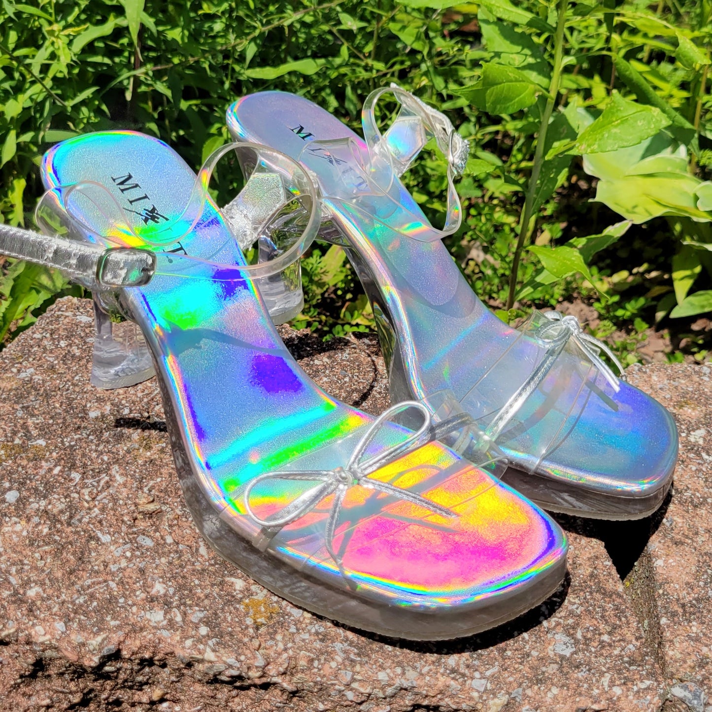 Vintage Y2k Clear Heels by Mixit