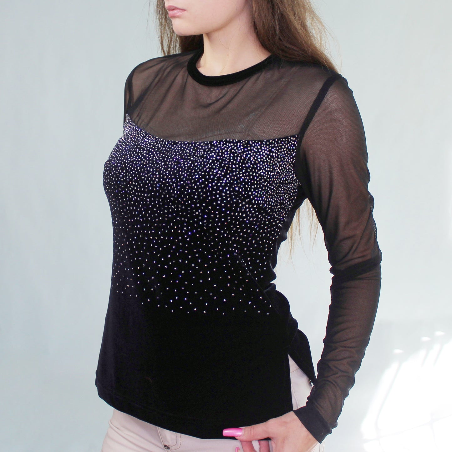 Vintage 90s Velvet Top by Tower