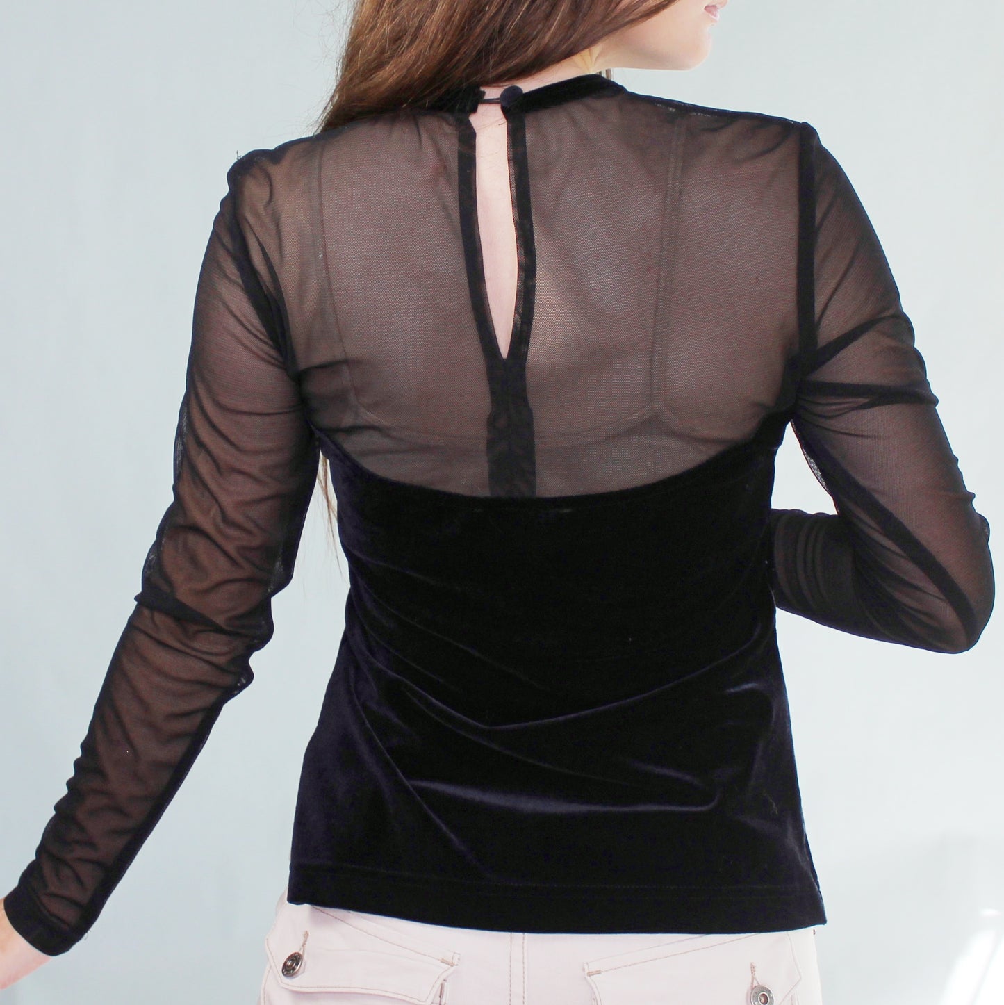 Vintage 90s Velvet Top by Tower