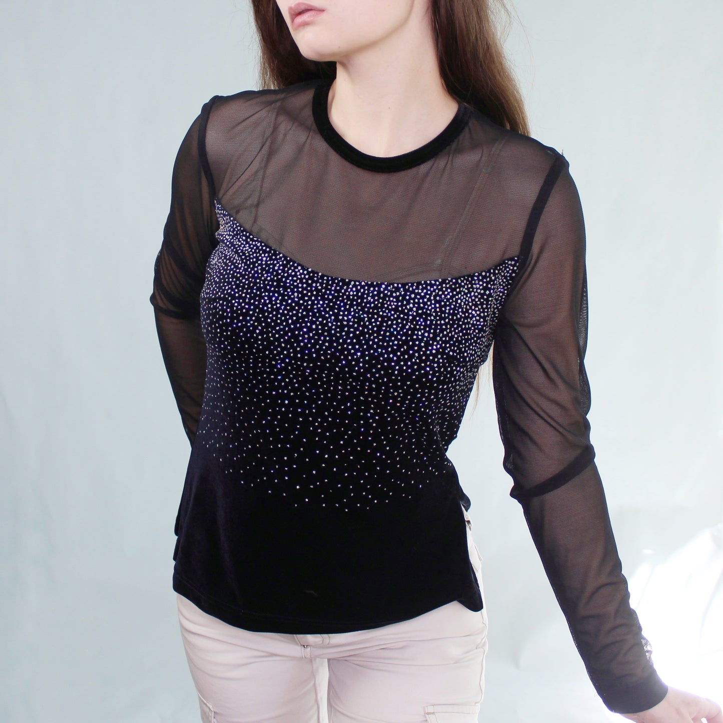 Vintage 90s Velvet Top by Tower