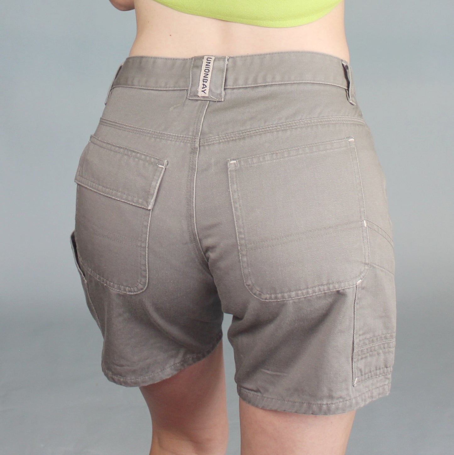 Vintage Y2k Gray Cargo Shorts by Union Bay