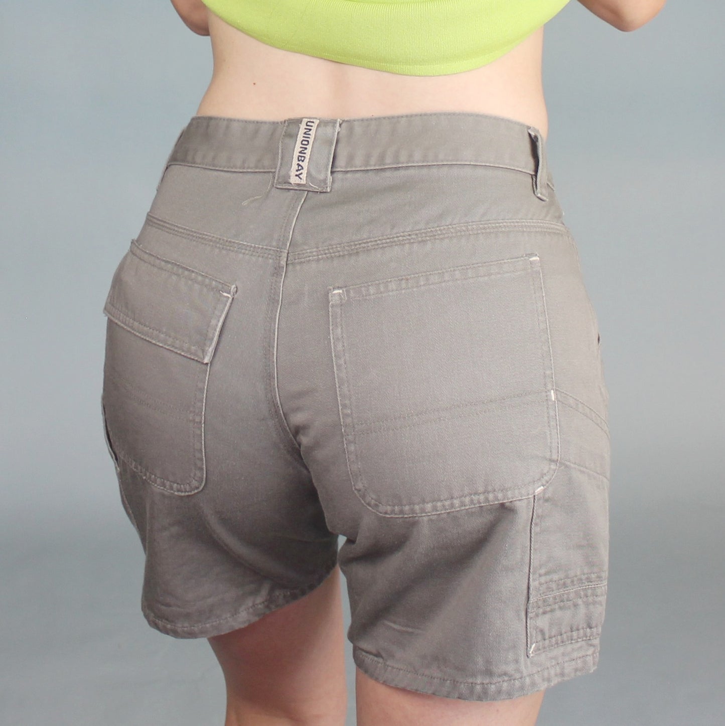 Vintage Y2k Gray Cargo Shorts by Union Bay