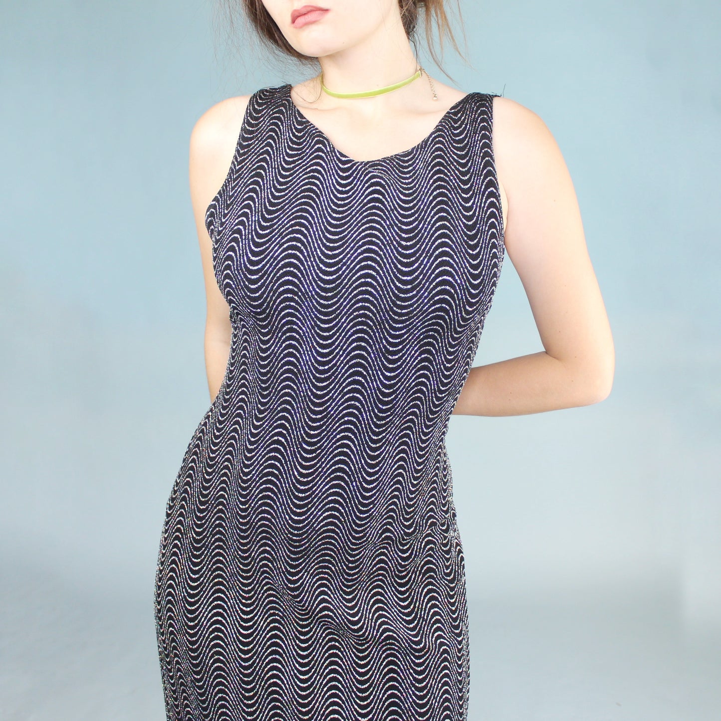 Vintage 90s Glitter Maxi Dress from Ronni Nicole for Ouida