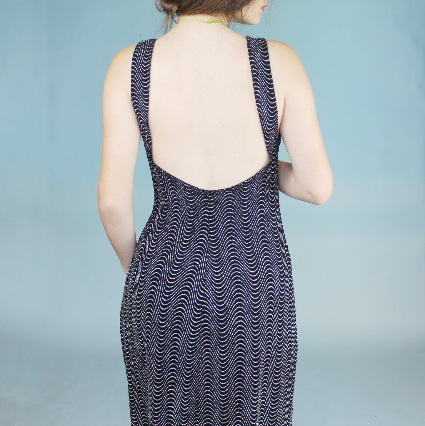 Vintage 90s Glitter Maxi Dress from Ronni Nicole for Ouida