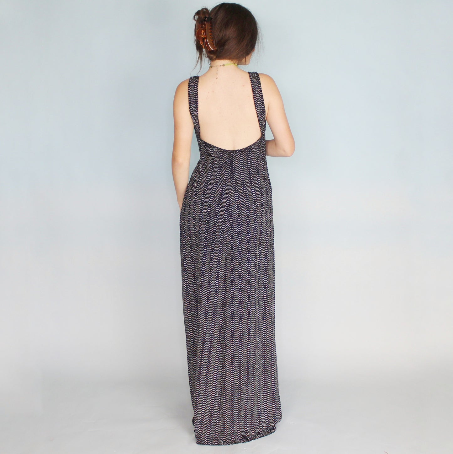 Vintage 90s Glitter Maxi Dress from Ronni Nicole for Ouida