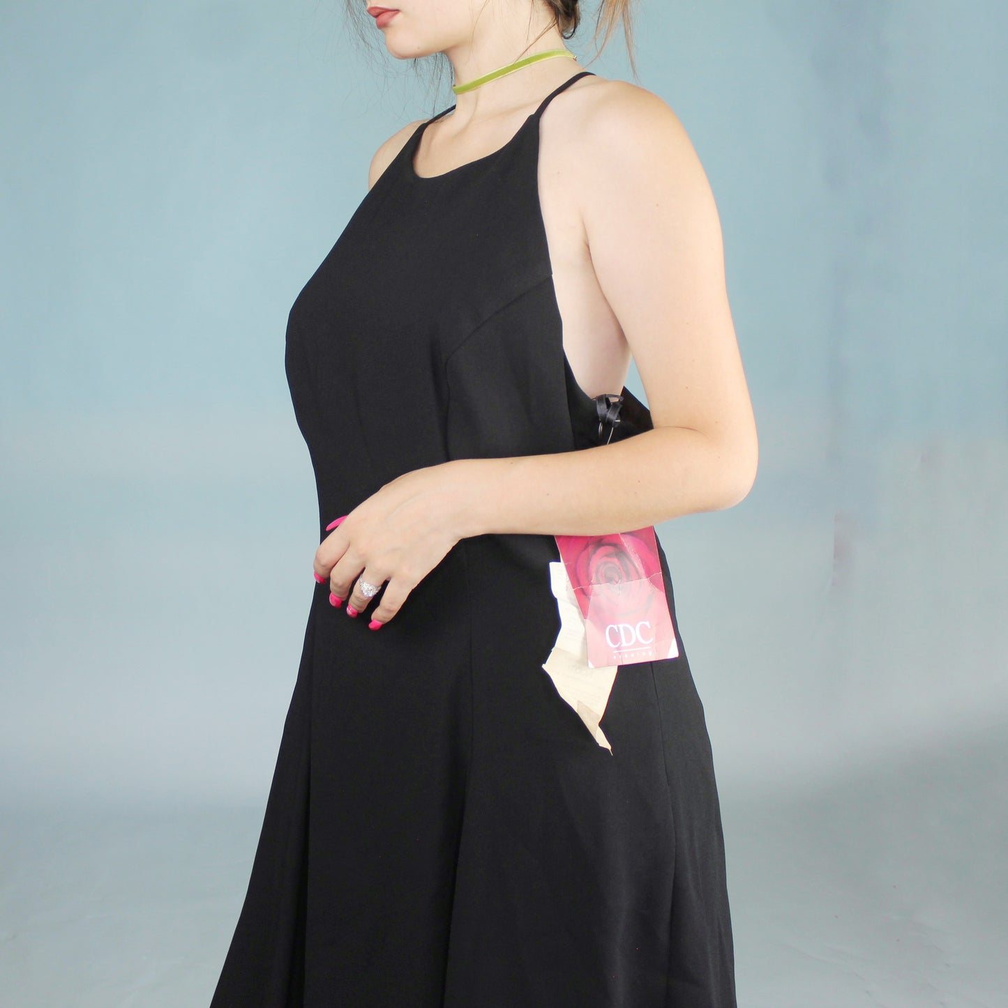 Vintage 90s Formal Mini Dress Deadstock from CDC Evenings