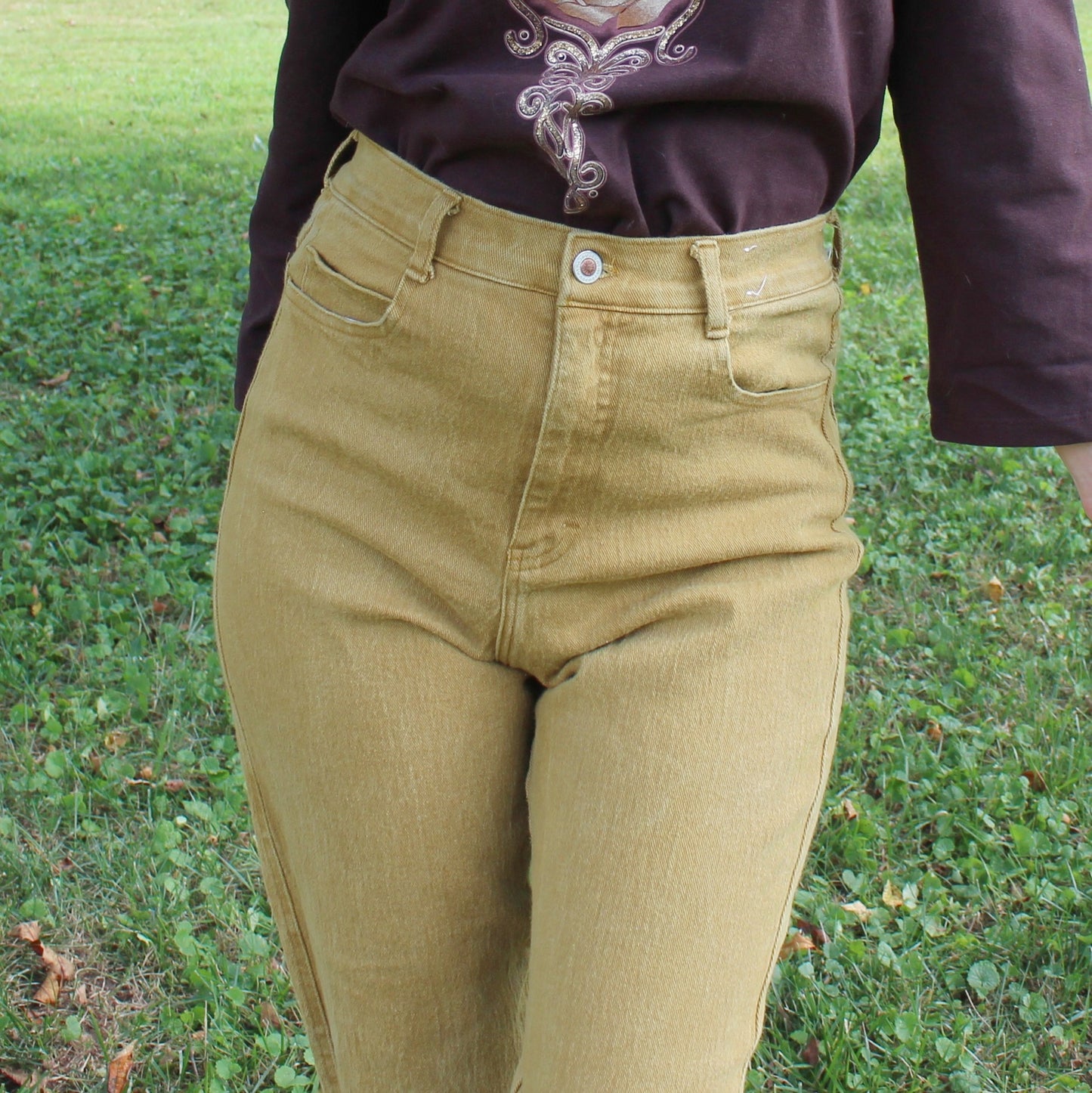Vintage Y2k Yellow Mom Jeans by Jou Jou