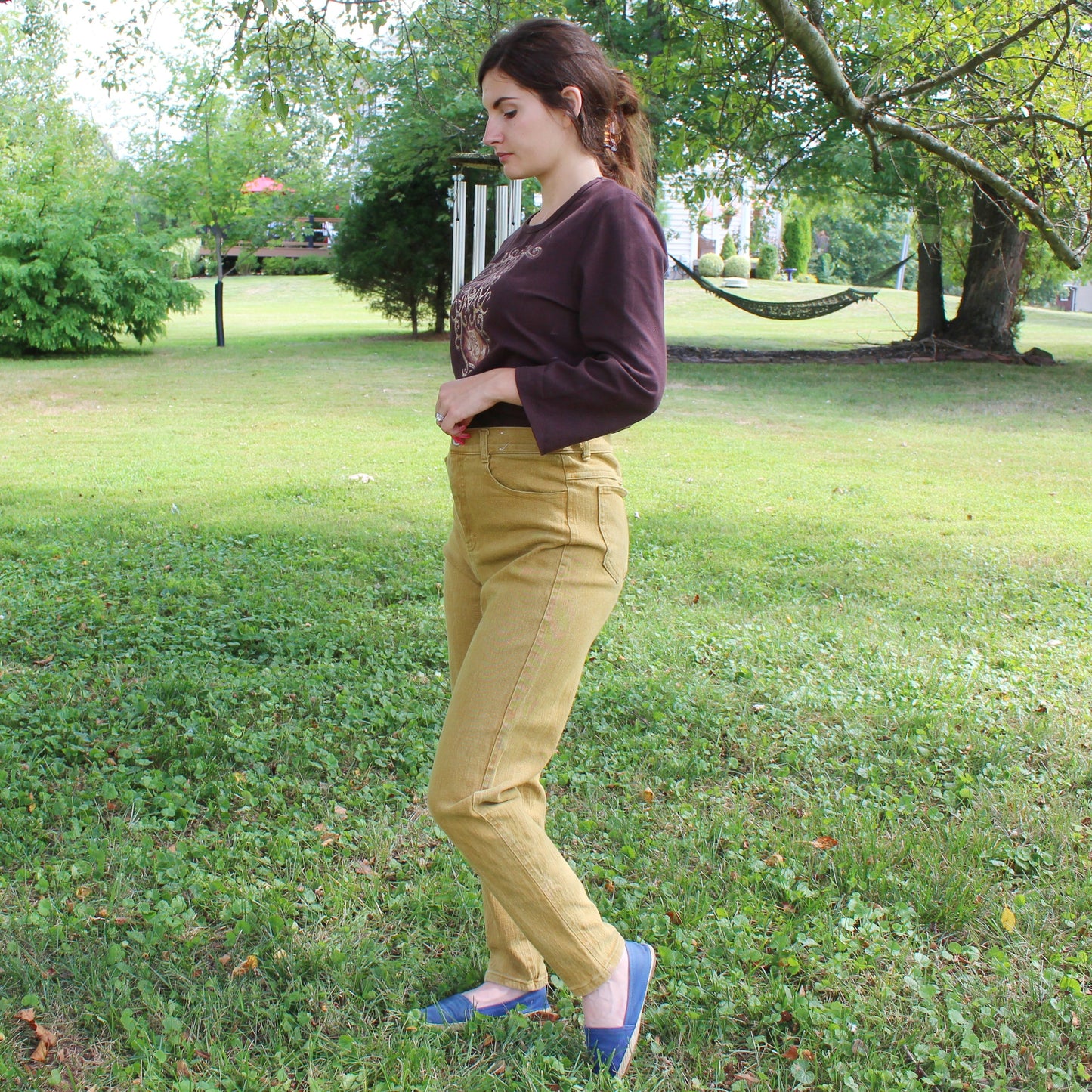 Vintage Y2k Yellow Mom Jeans by Jou Jou