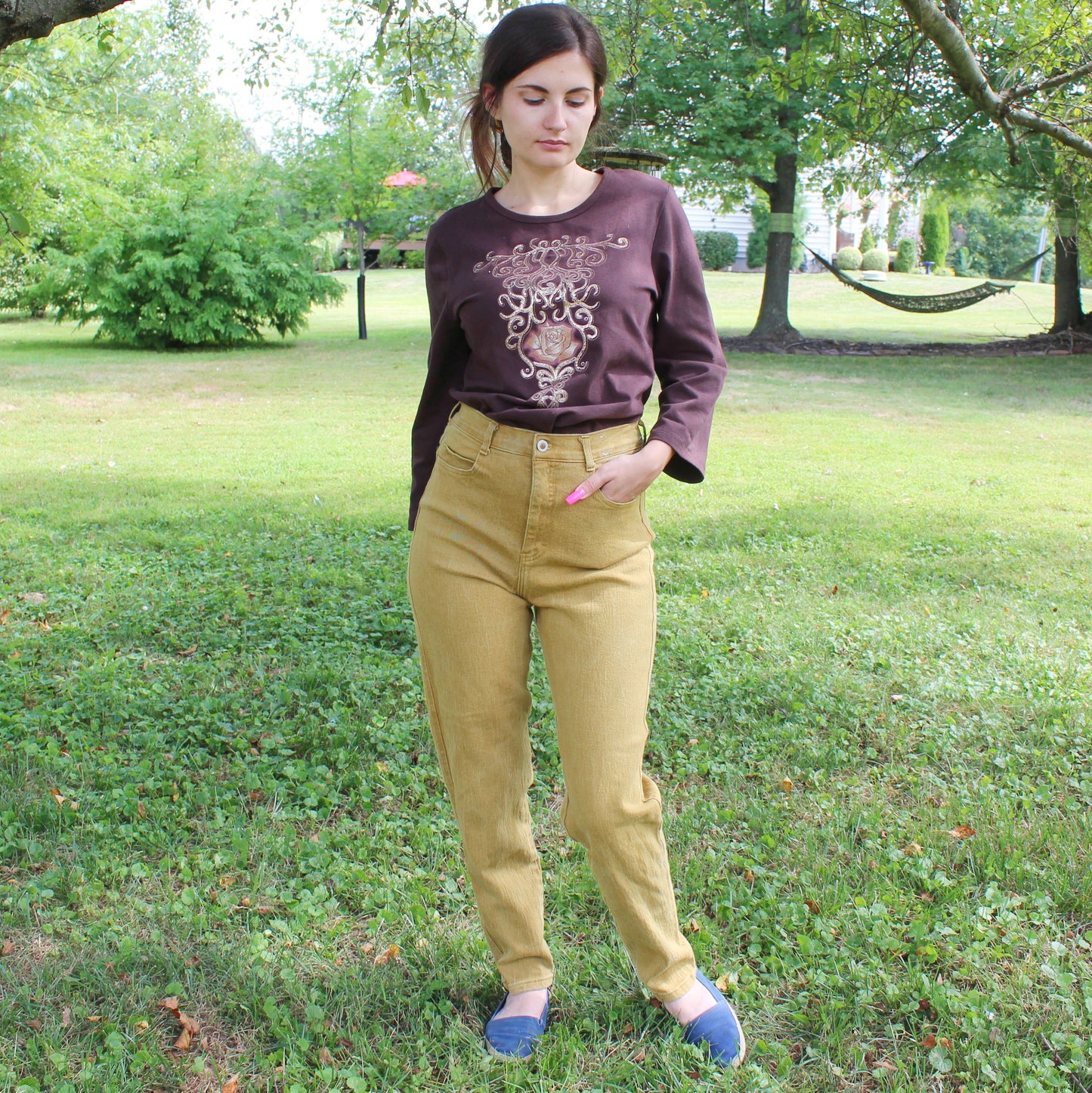 Vintage Y2k Yellow Mom Jeans by Jou Jou