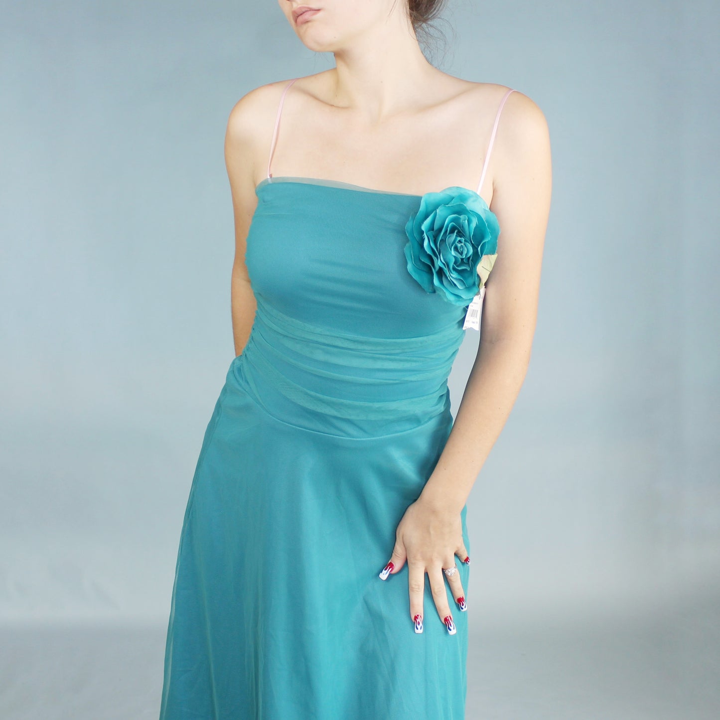 Vintage Y2k Tea Length Prom Dress Deadstock NWT by Scene
