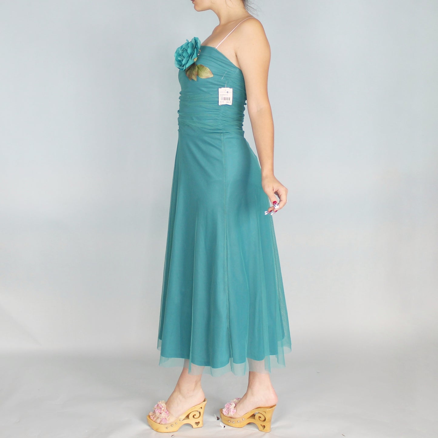Vintage Y2k Tea Length Prom Dress Deadstock NWT by Scene
