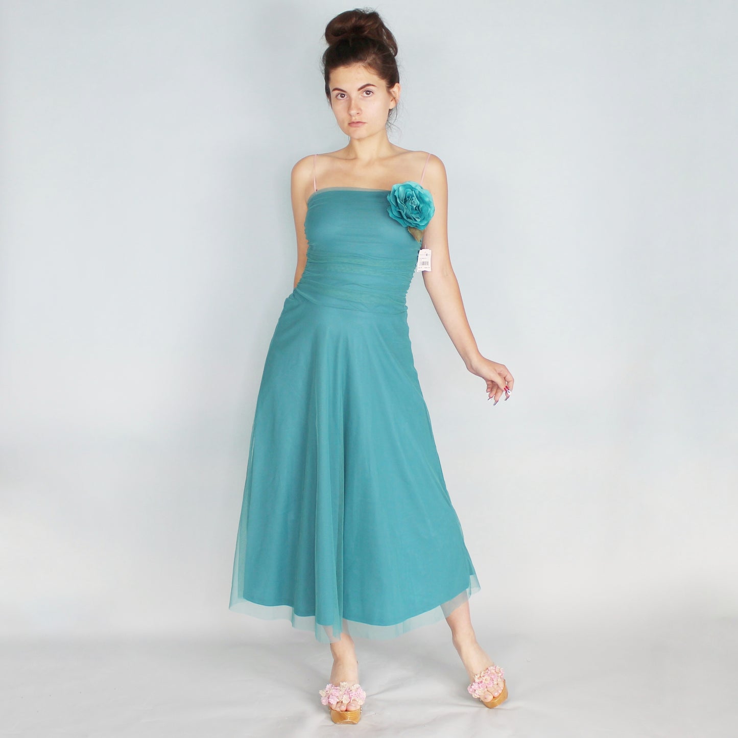 Vintage Y2k Tea Length Prom Dress Deadstock NWT by Scene