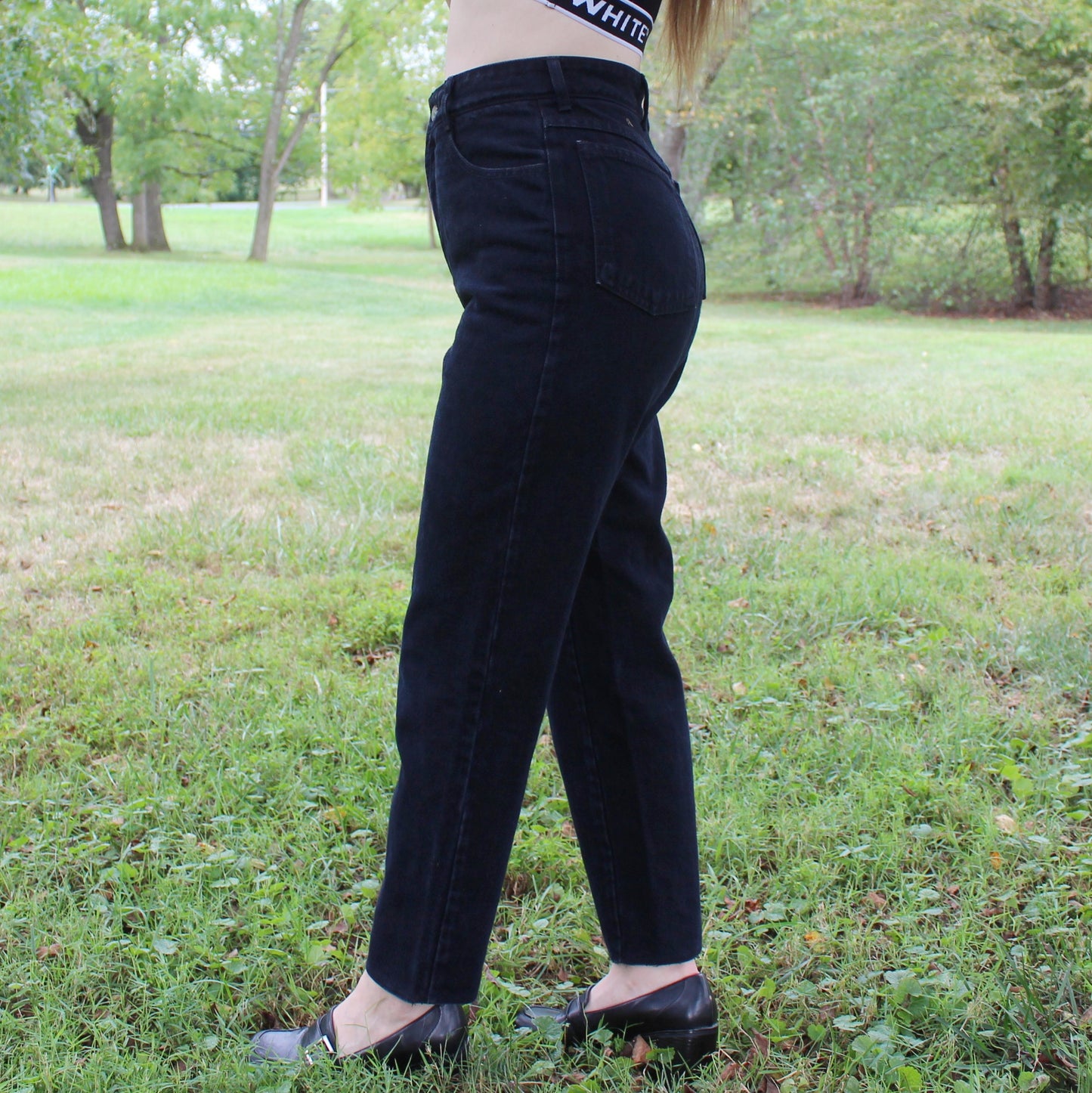 Vintage 90s Black High Waisted jeans from Bongo by Gene Montessano