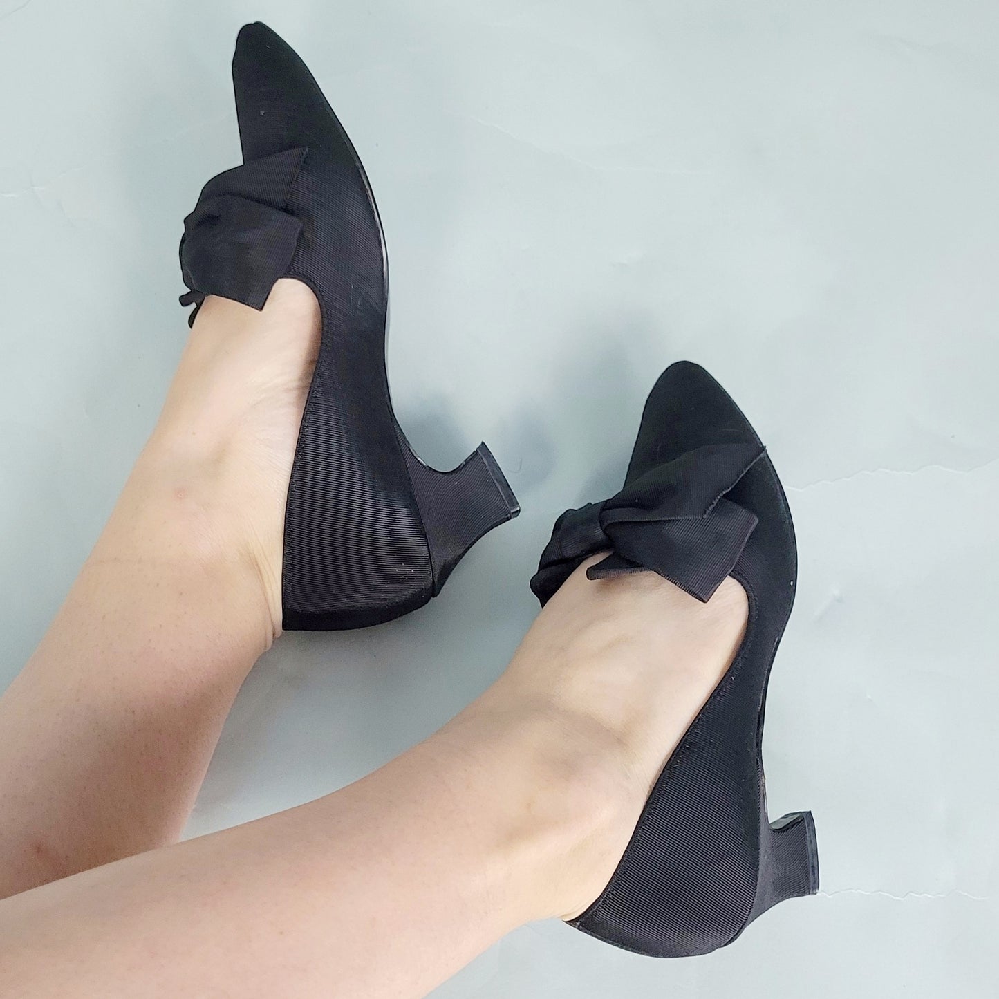 Vintage 90s Retro Bow Heels