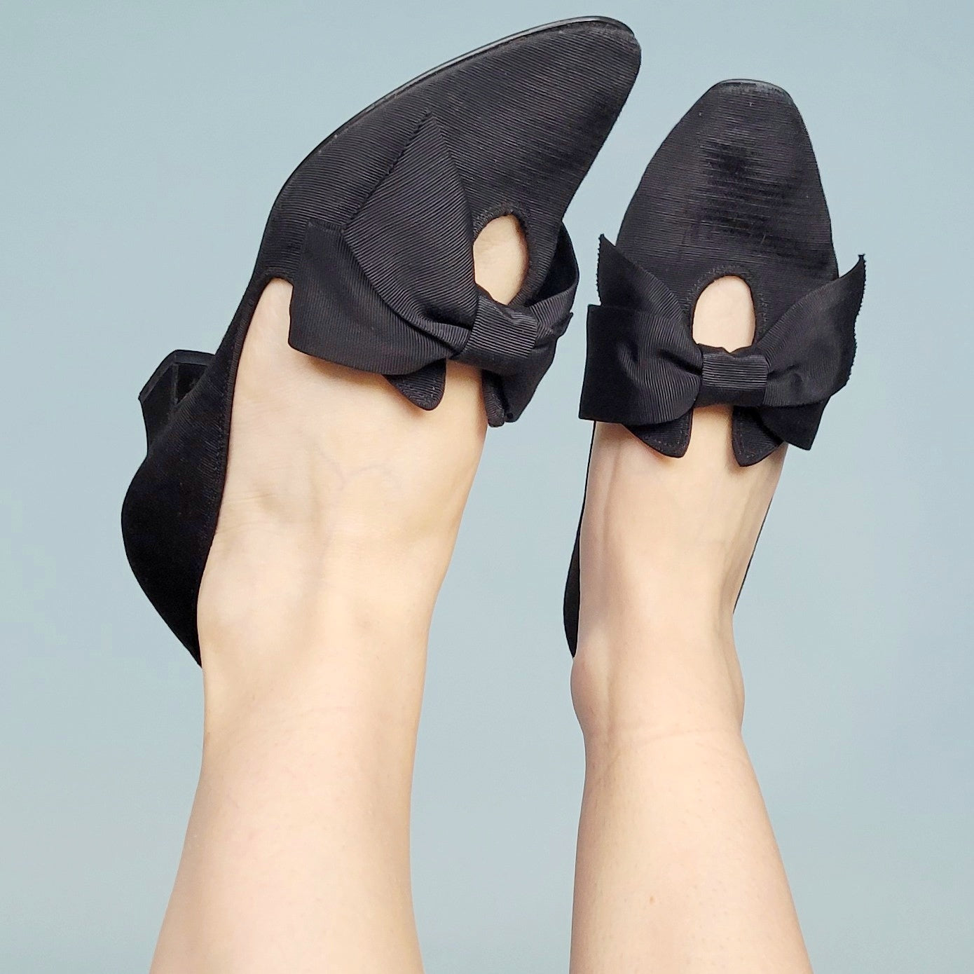 Vintage 90s Retro Bow Heels