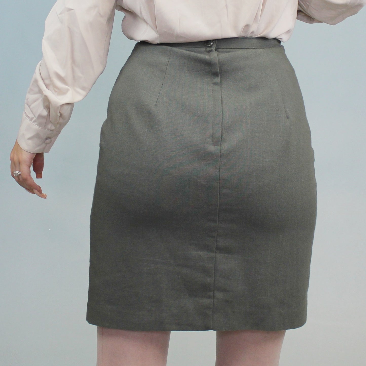Vintage 80s High Waisted Mini Skirt by Dress Barn