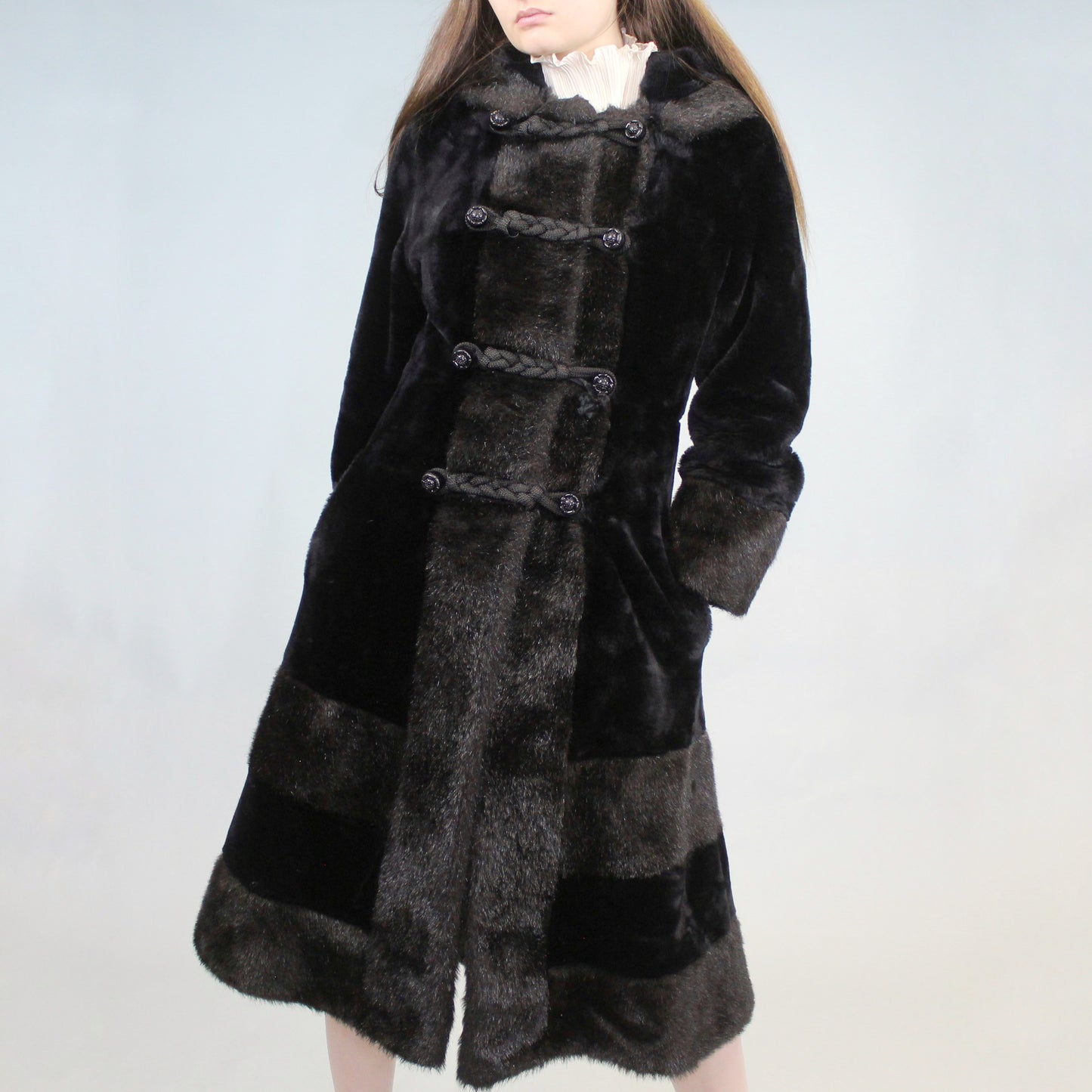 Vintage 60s Faux Fur Coat from Cloud 9 Another Fashion Fabric by Collin & Aikman