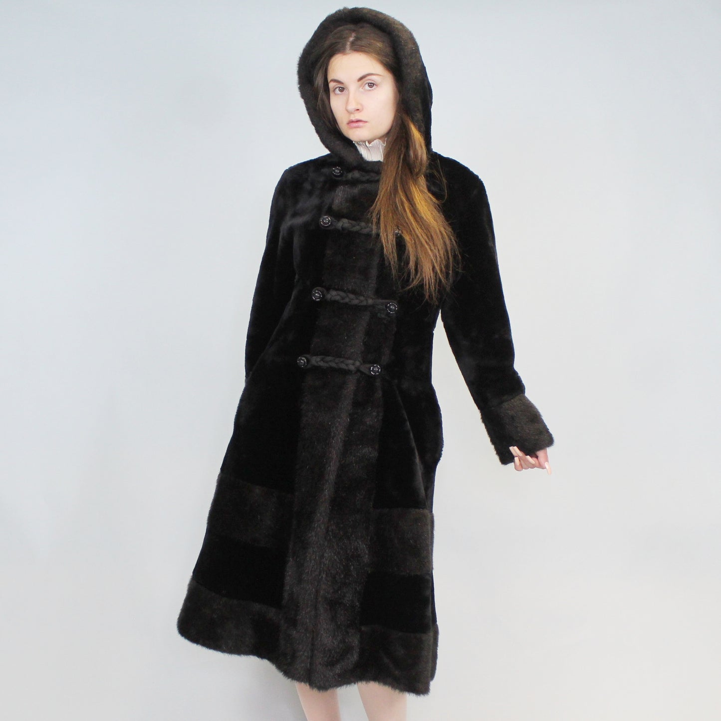 Vintage 60s Faux Fur Coat from Cloud 9 Another Fashion Fabric by Collin & Aikman