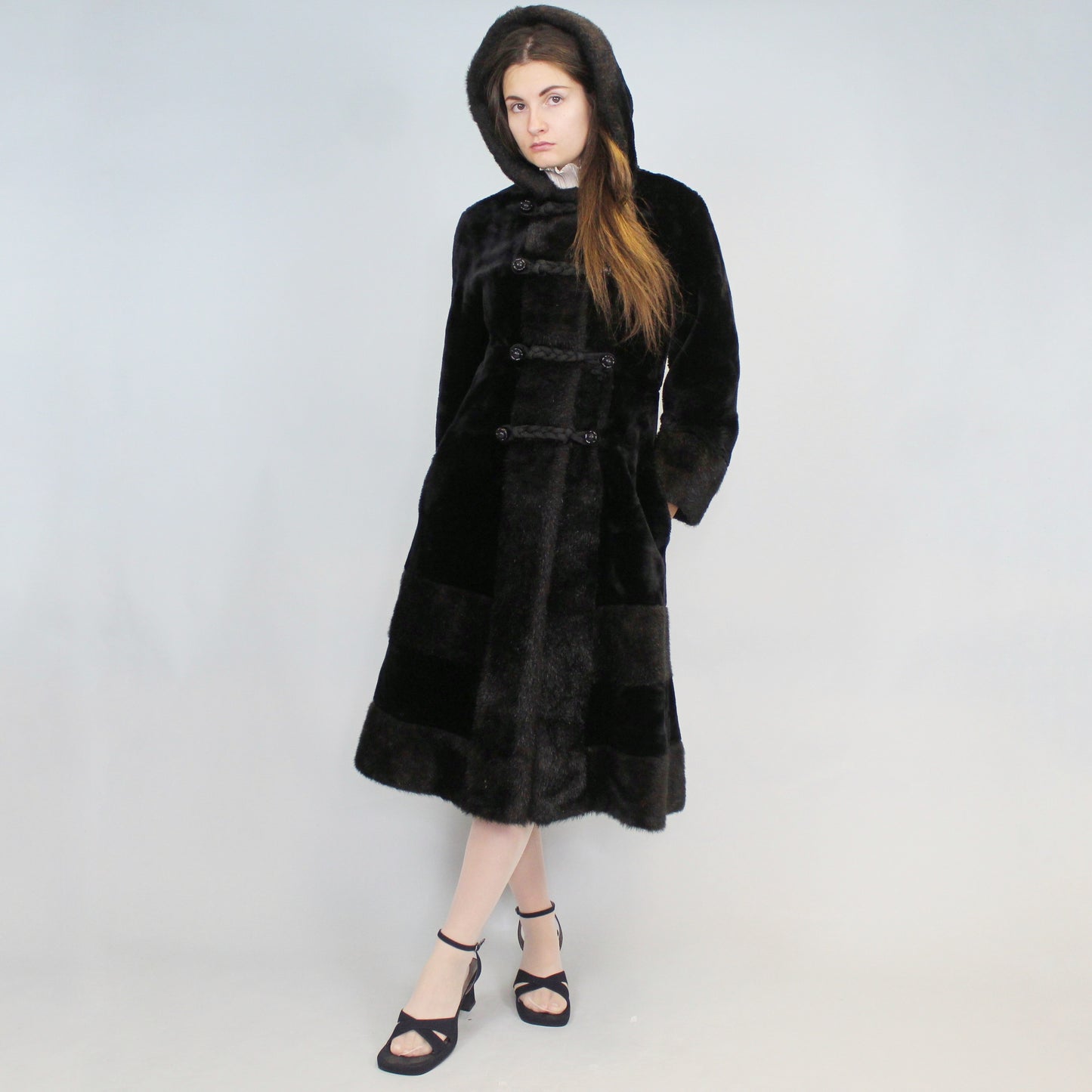 Vintage 60s Faux Fur Coat from Cloud 9 Another Fashion Fabric by Collin & Aikman