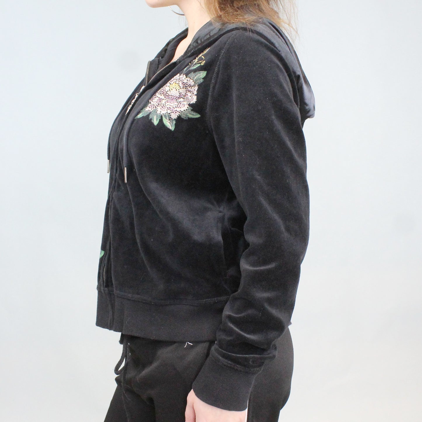 Vintage Y2k Ed Hardy Velour Kiss Of Death Hoodie by Christian Audigier Genuine EH