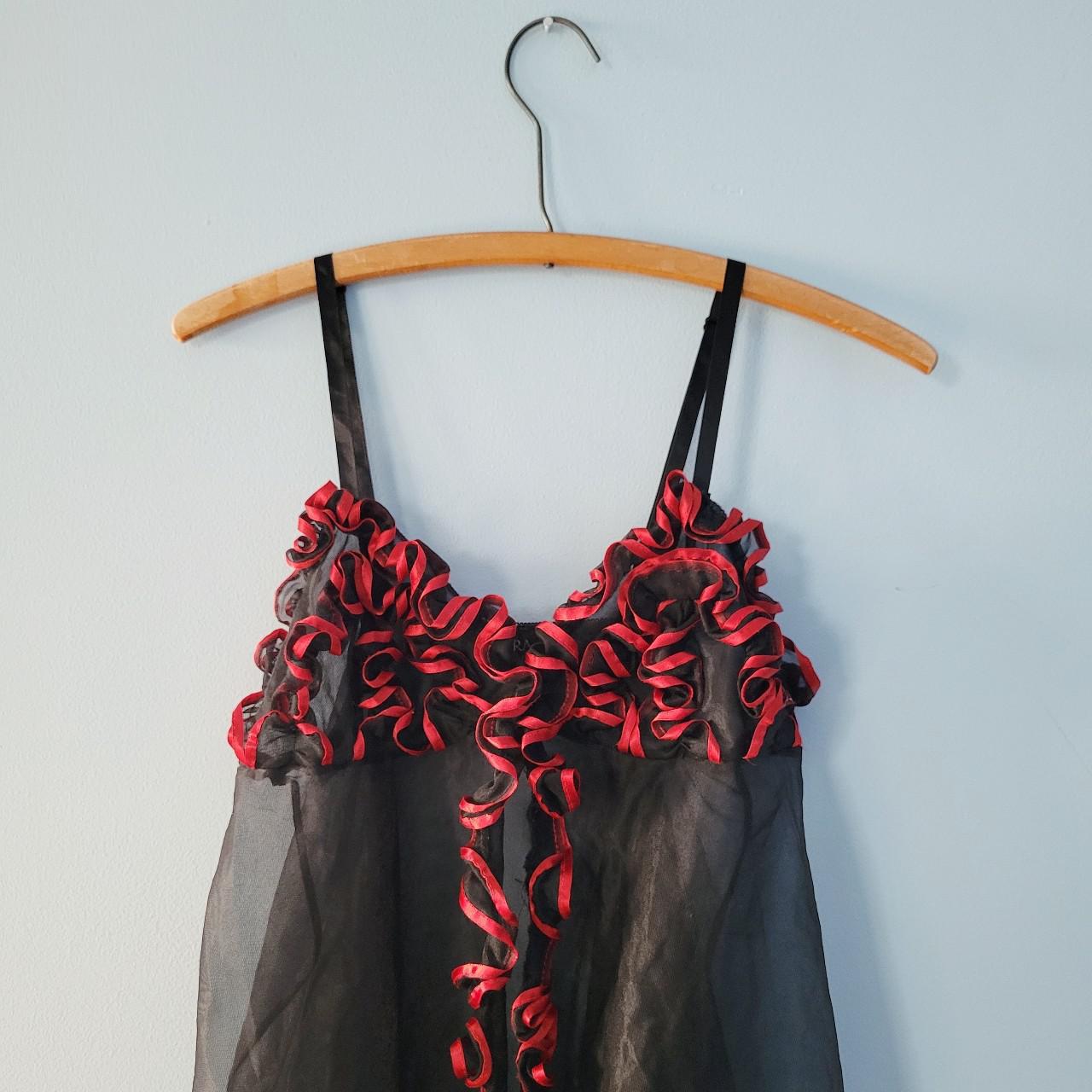 Vintage 80s Ruffle Babydoll Lingerie by Juliara