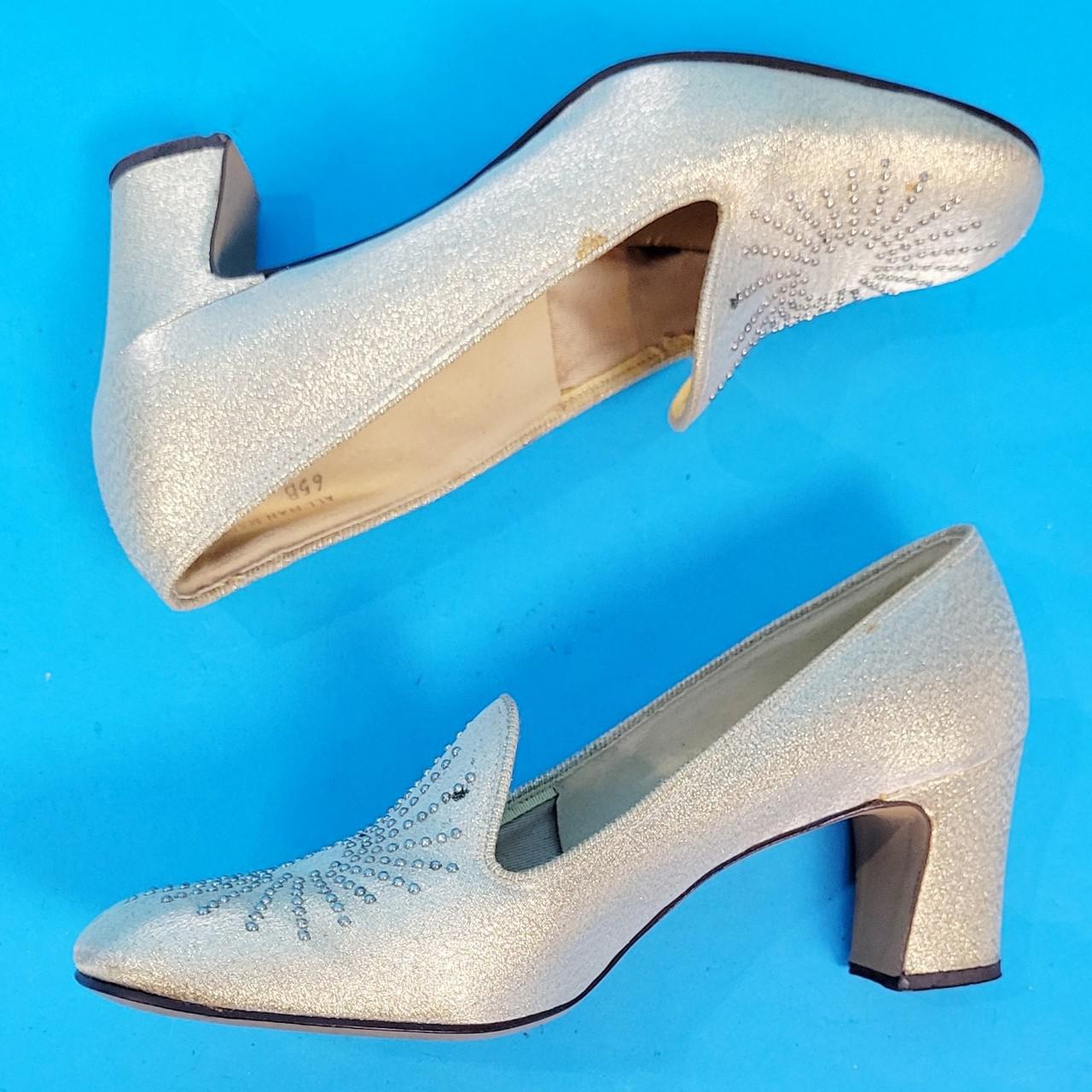 Vintage 60s Gold Glittery Heels by N.T.O.