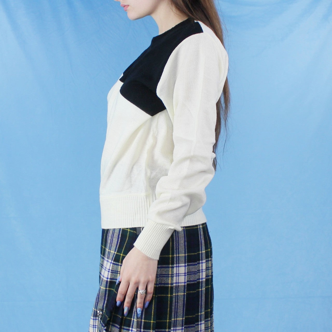 Vintage 70s Color Block Sweater from The Fashion Place by Sears