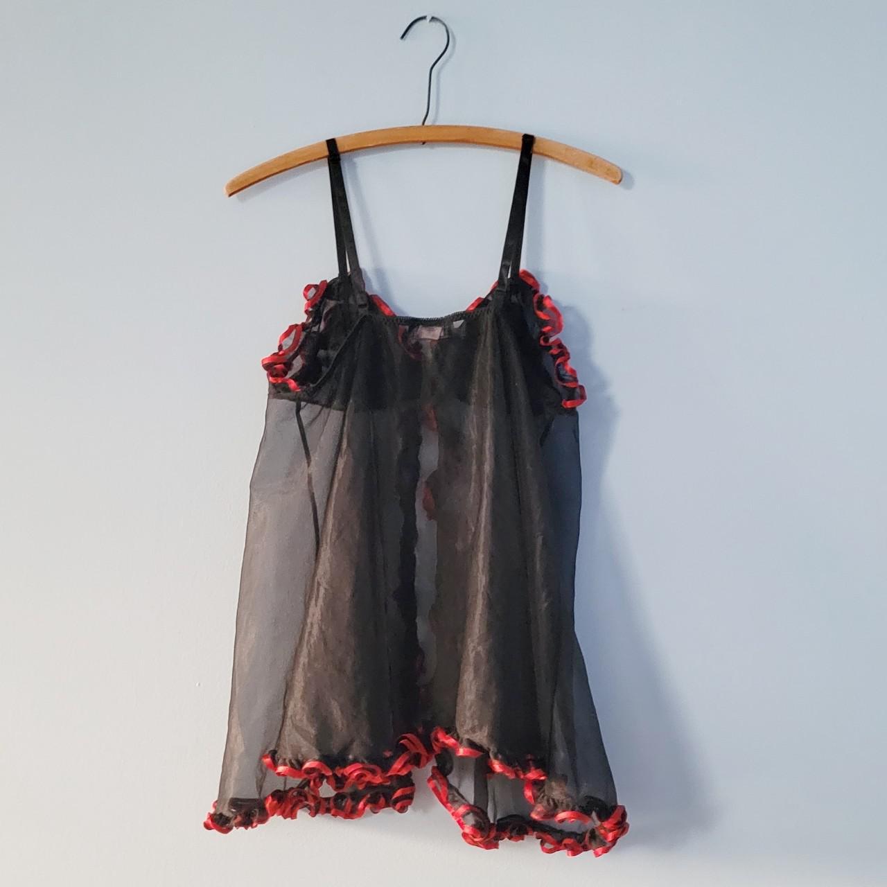 Vintage 80s Ruffle Babydoll Lingerie by Juliara